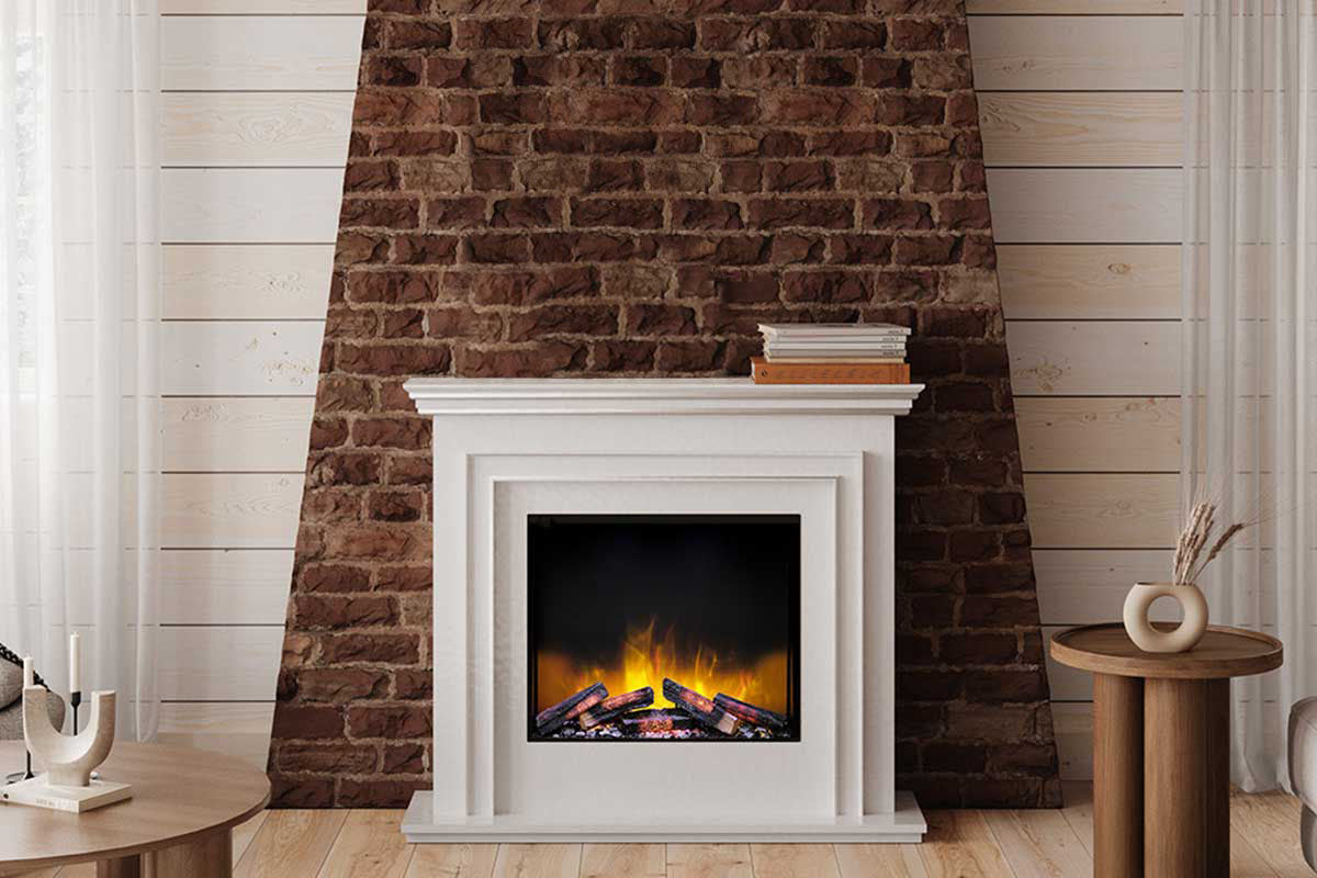 Flamerite Fires Capella Mantel Package with e-FX Slim-Line 24" Electric Firebox (SL 600)
