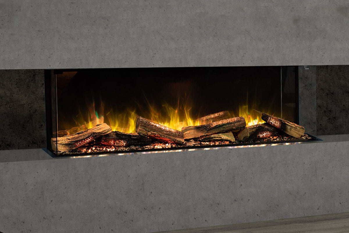 Flamerite e-FX 52 Linear Multi-Side View Built-In Electric Fireplace (e-FX 1300)
