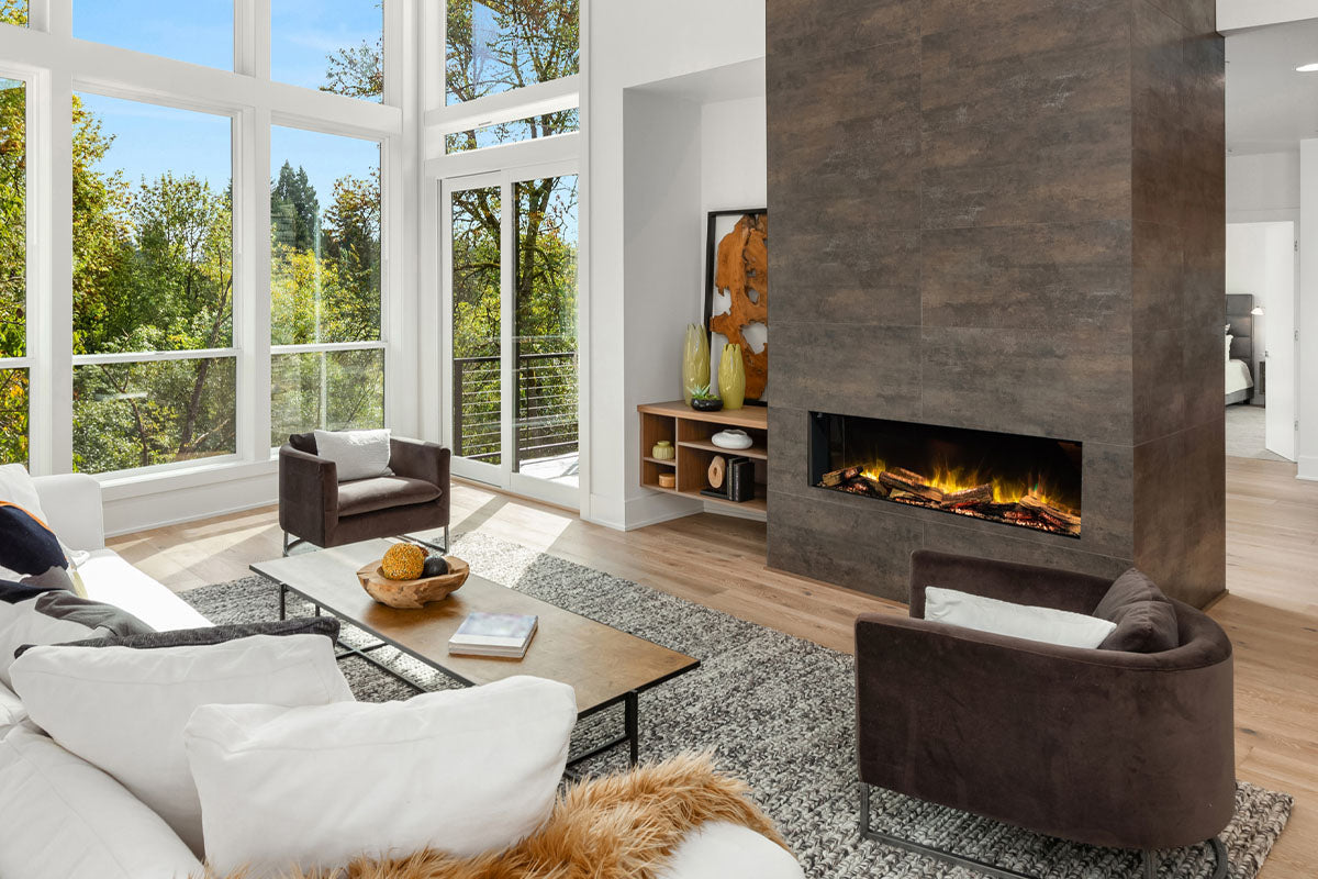 Flamerite e-FX 52 Linear Multi-Side View Built-In Electric Fireplace (e-FX 1300)