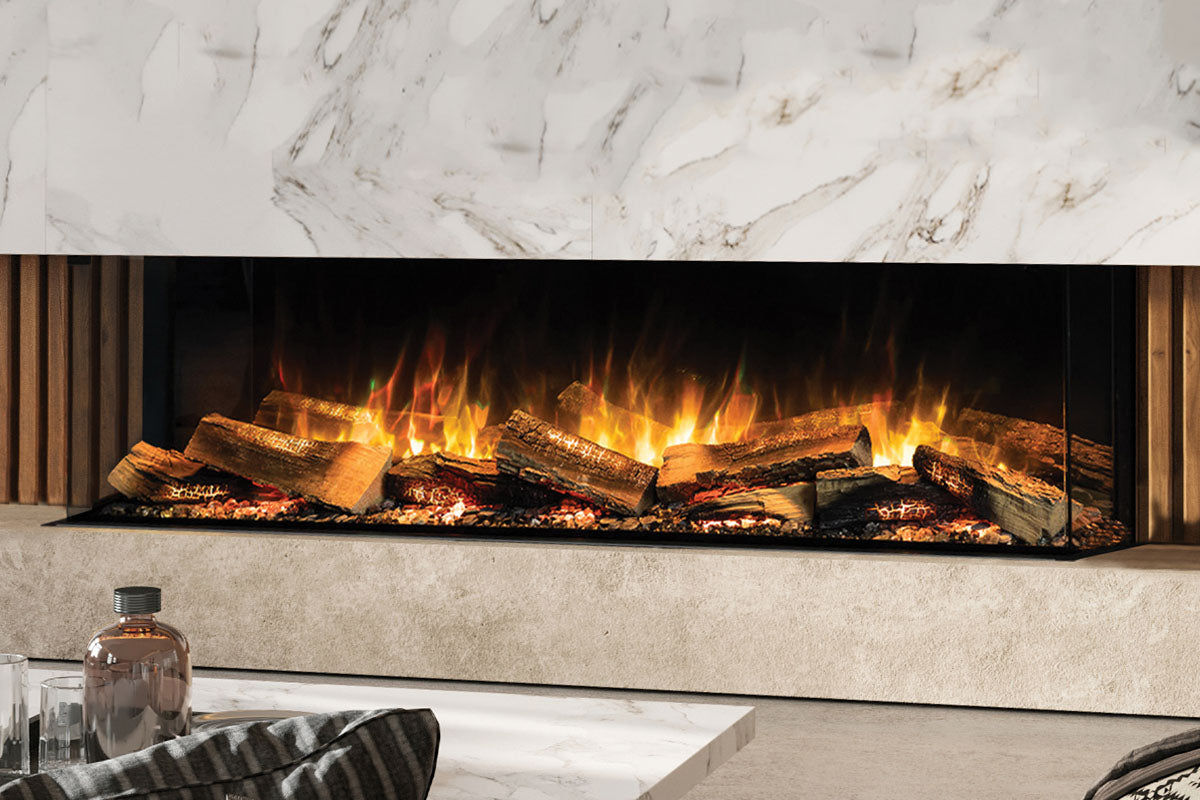 Flamerite e-FX 60 Linear Multi-Side View Built-In Electric Fireplace (e-FX 1500)