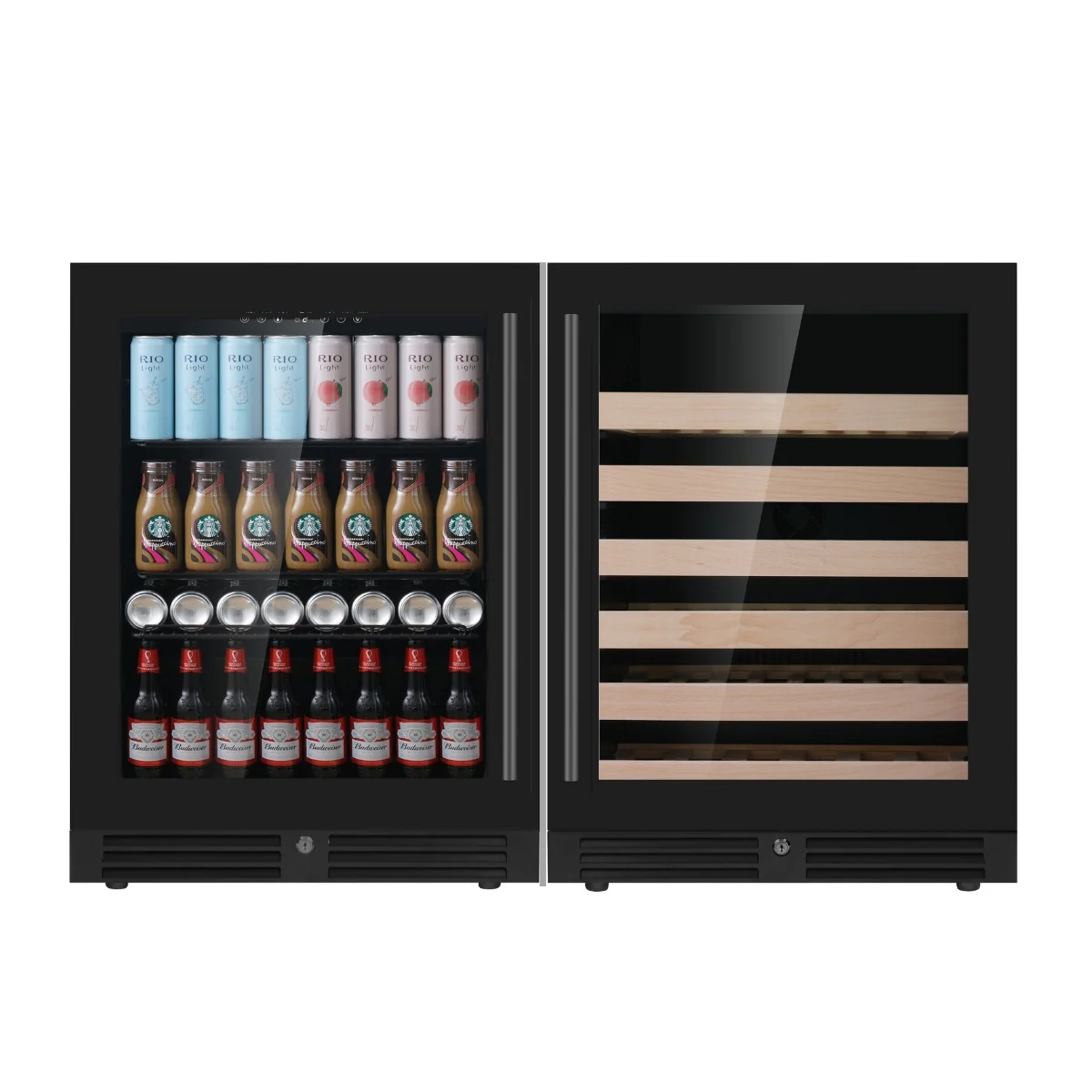 KingsBottle 48″ Ultimate Under-Bench Wine & Beverage Fridge Combo