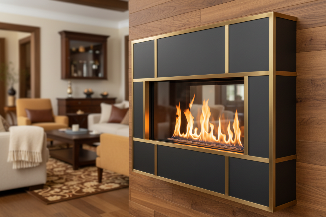 ideally put more attention to te fireplace