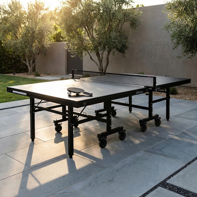 Killerspin MyT10 BlackStorm Outdoor Table Tennis Table — Studio Shot