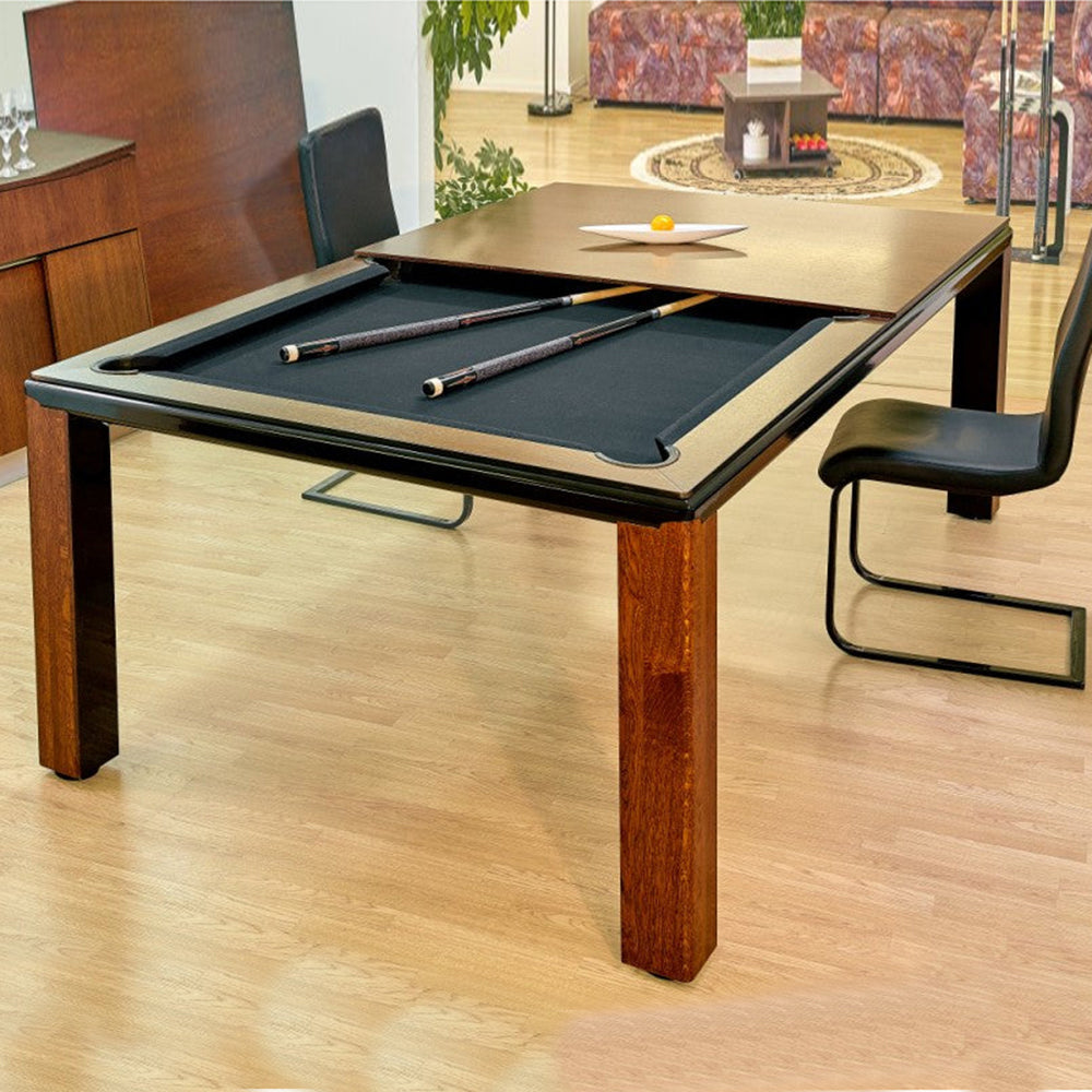White Billiards Alpha Luxury Dining Top Pool Table