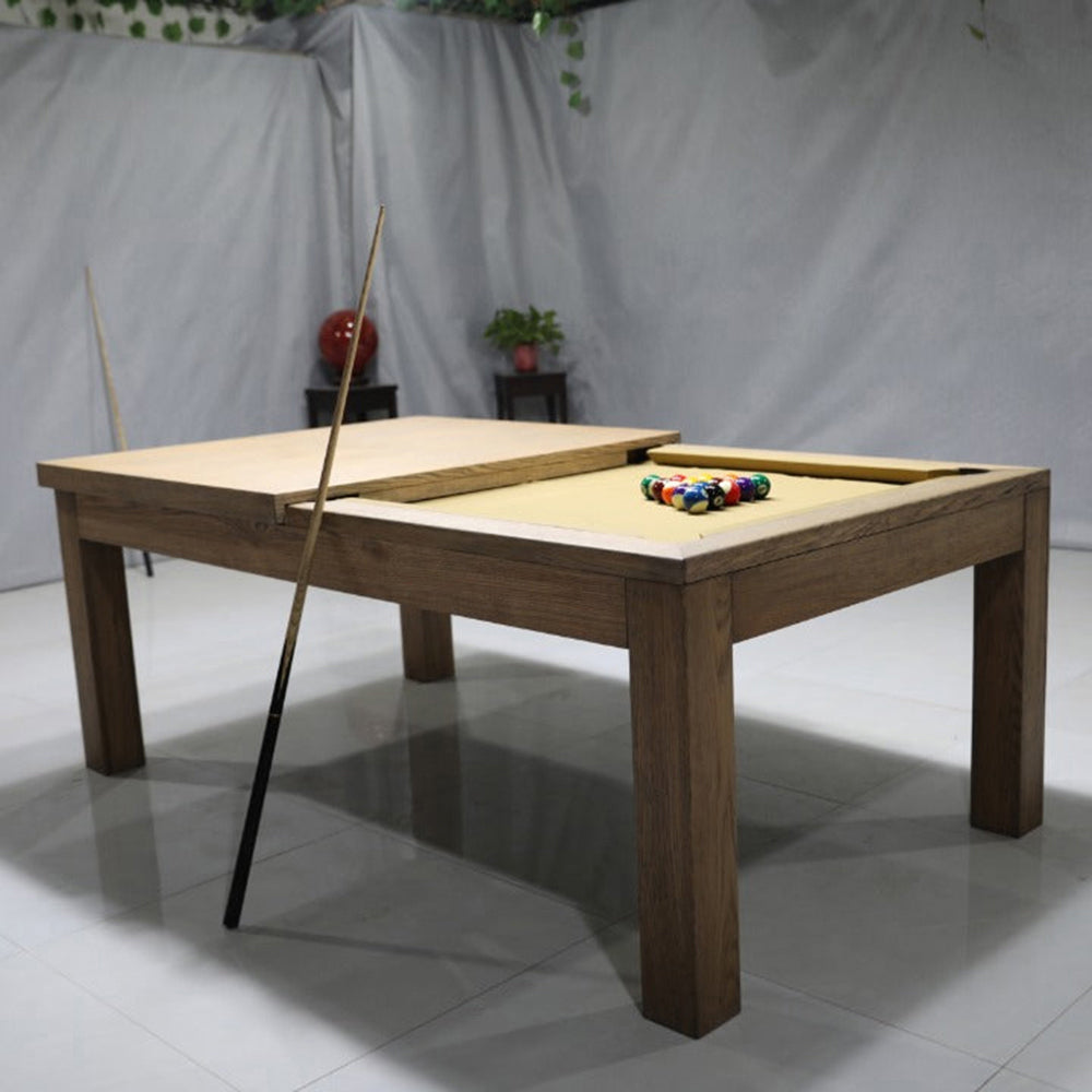 White Billiards Alpha Luxury Dining Top Pool Table