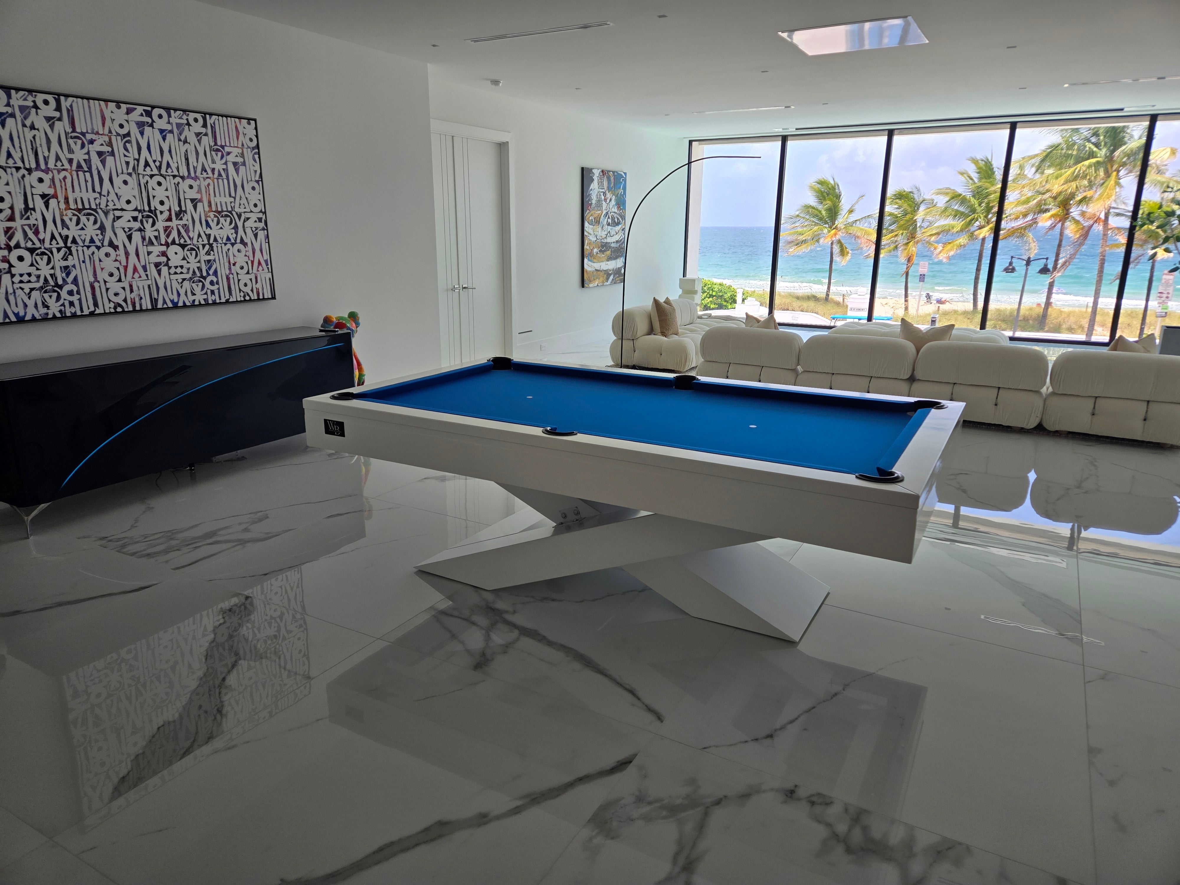 White Billiards The Ultimate Billiards Table