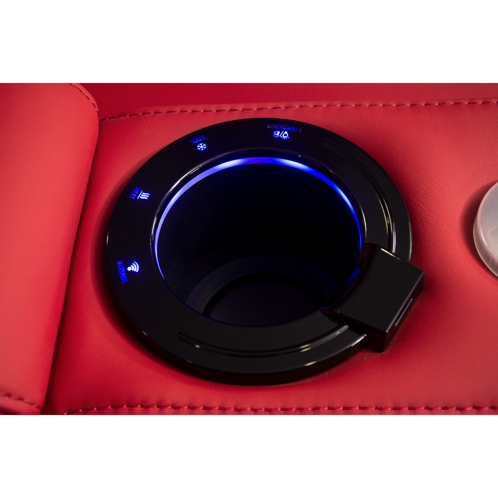 Linsen Seating LS-6102 Red Leather Electric Theater Recliner