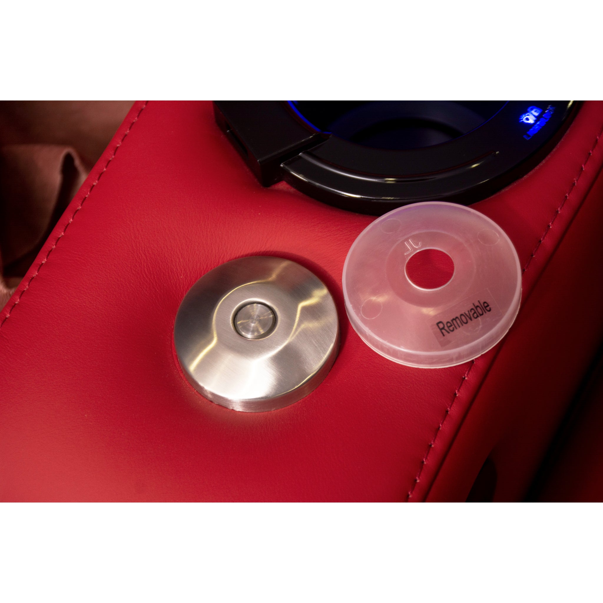 Linsen Seating LS-6102 Red Leather Electric Theater Recliner