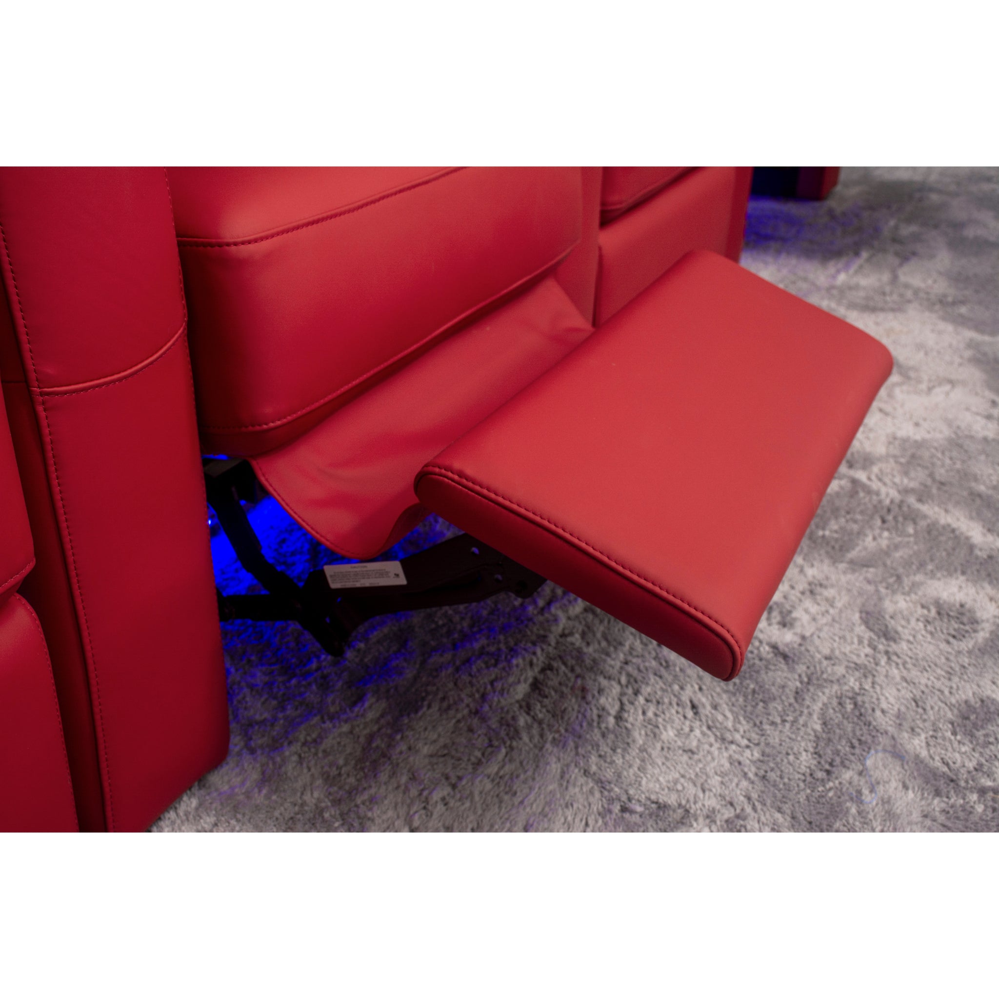 Linsen Seating LS-6102 Red Leather Electric Theater Recliner