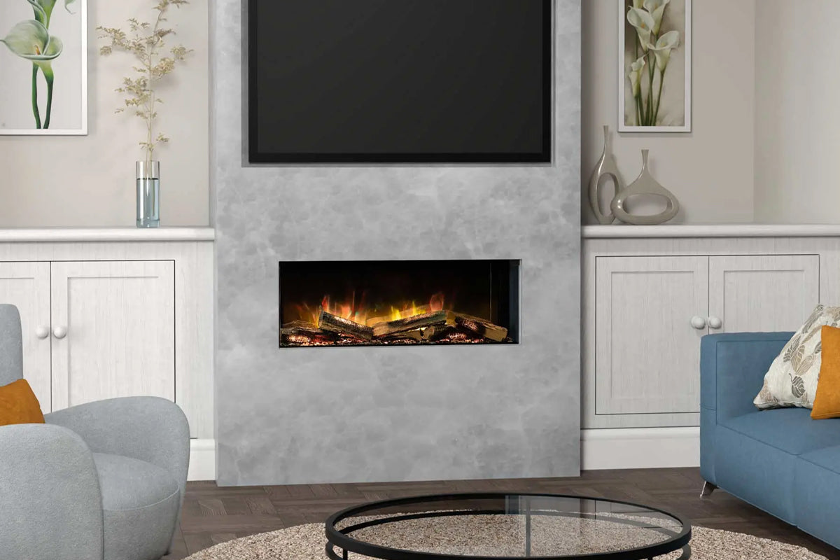 Flamerite e-FX 40 Built-In Linear Electric Fireplace (e-FX 1000)