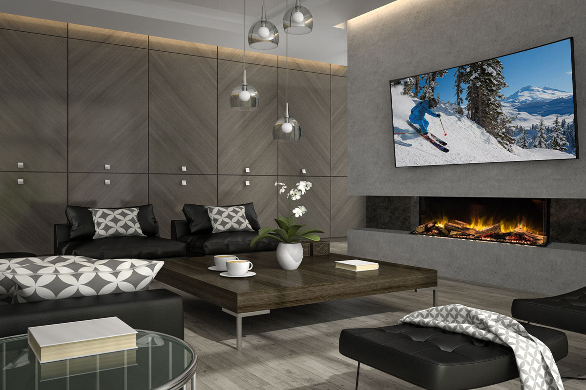 Flamerite e-FX 52 Linear Multi-Side View Built-In Electric Fireplace (e-FX 1300)