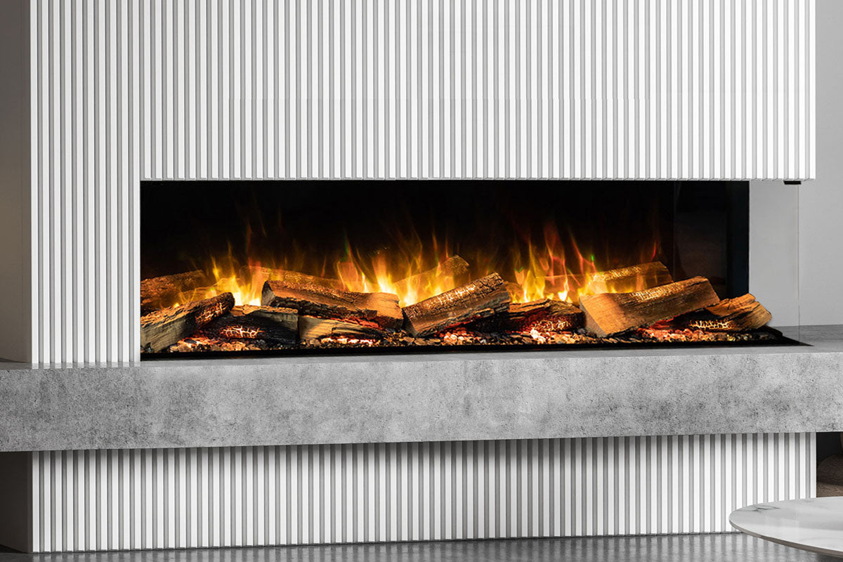 Flamerite e-FX 72 Linear Multi-Side View Built-In Electric Fireplace (e-FX 1800)