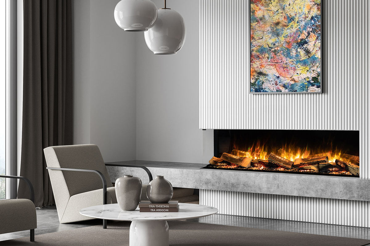 Flamerite e-FX 72 Linear Multi-Side View Built-In Electric Fireplace (e-FX 1800)