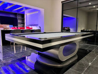 White Billiards Sierra Modern Pool Table