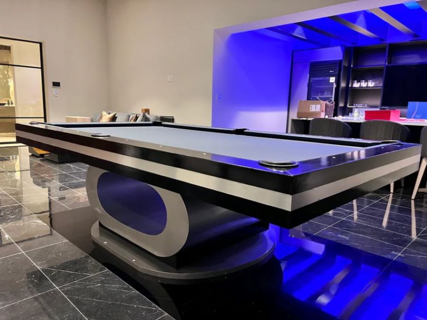 White Billiards Sierra Modern Pool Table
