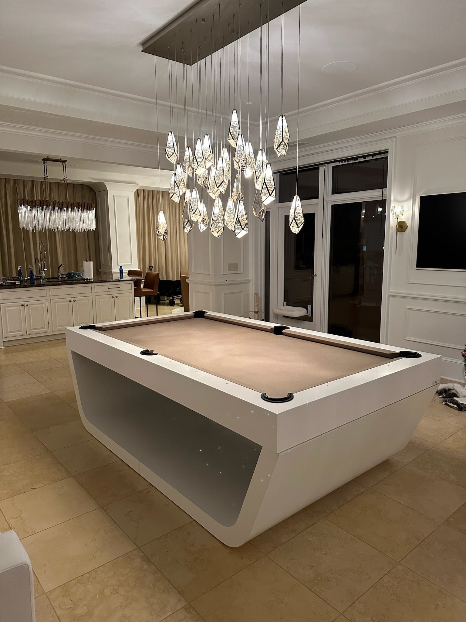 White Billiards Sofia Billiards Table