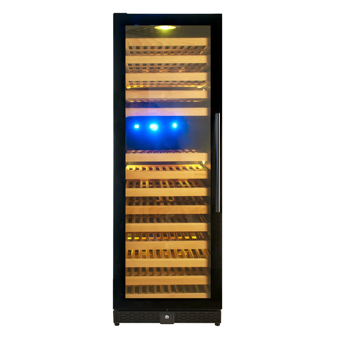 KingsBottle Tall Large Dual‑Zone Wine Refrigerator – Stainless Steel Trim