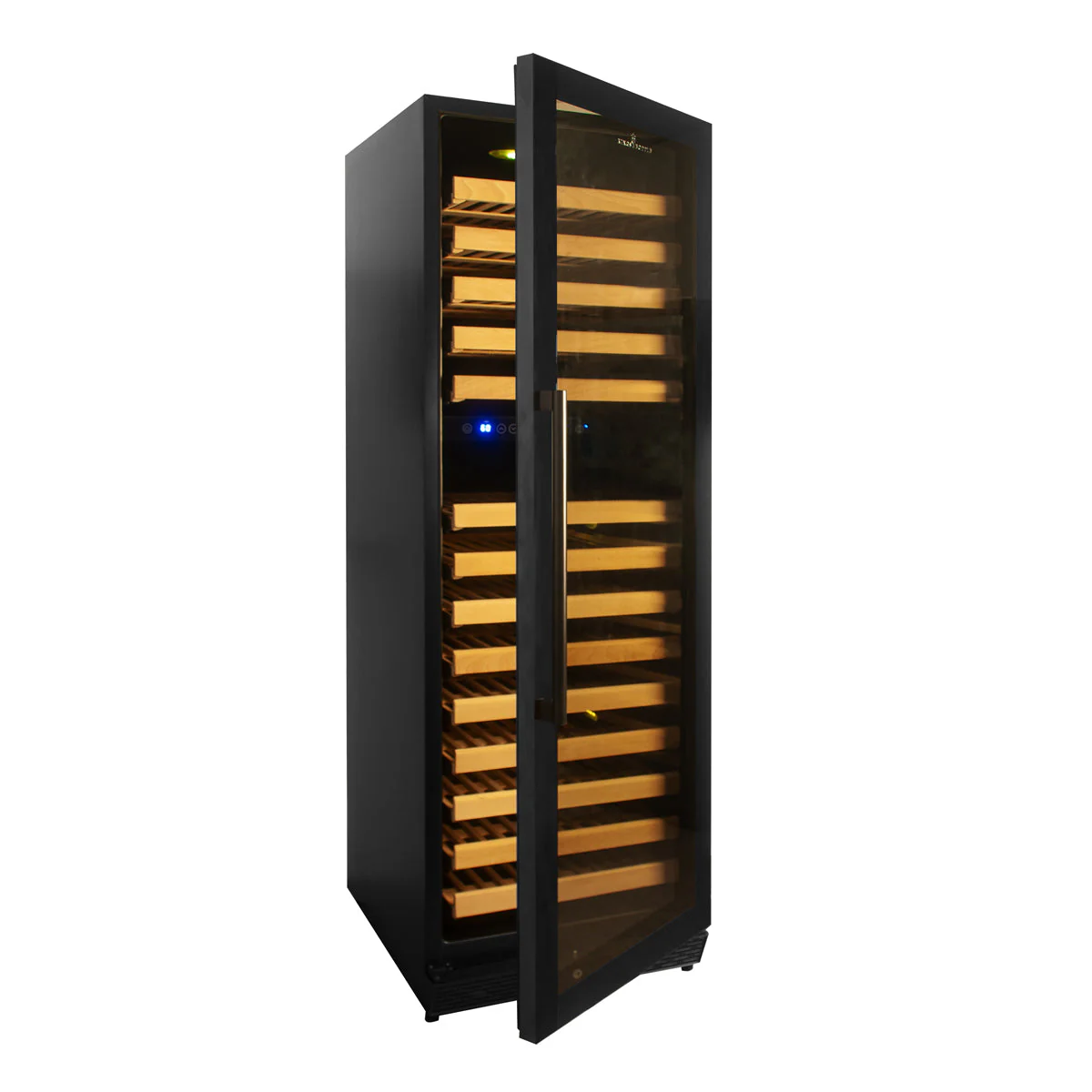 KingsBottle Tall Large Dual‑Zone Wine Refrigerator – Stainless Steel Trim
