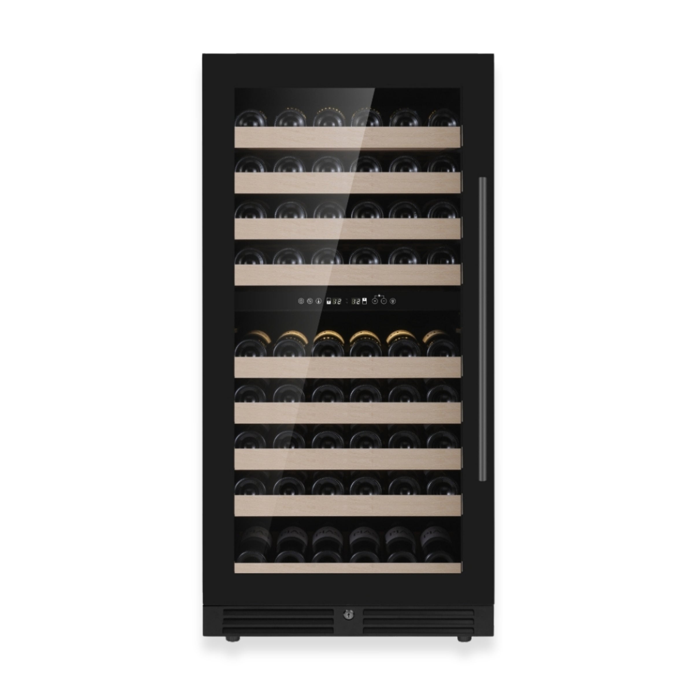 KingsBottle 47‑Inch Dual‑Zone Wine Cooler with Low‑E Glass Door