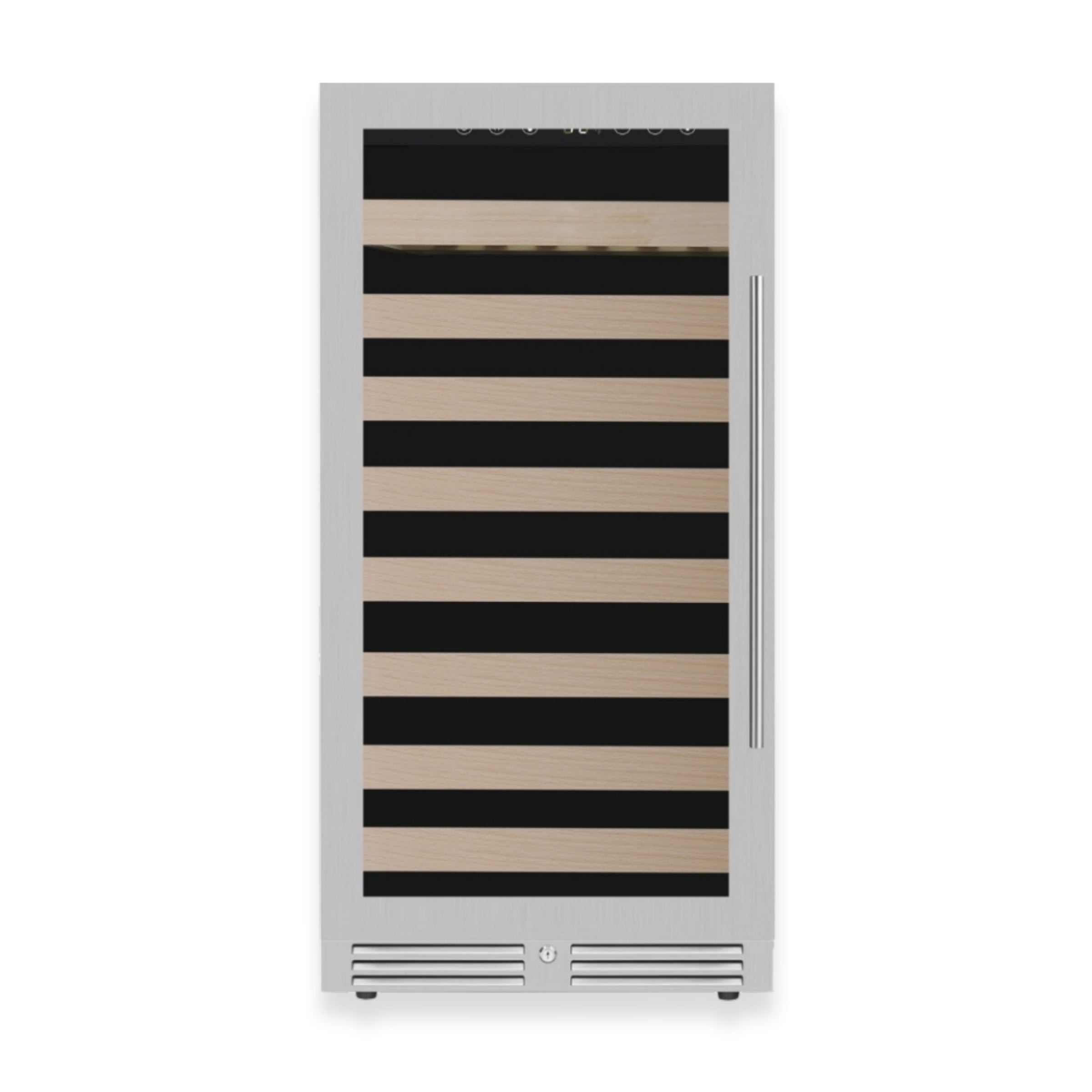 KingsBottle 47‑Inch Height Single‑Zone Wine Cooler with Low‑E Glass Door