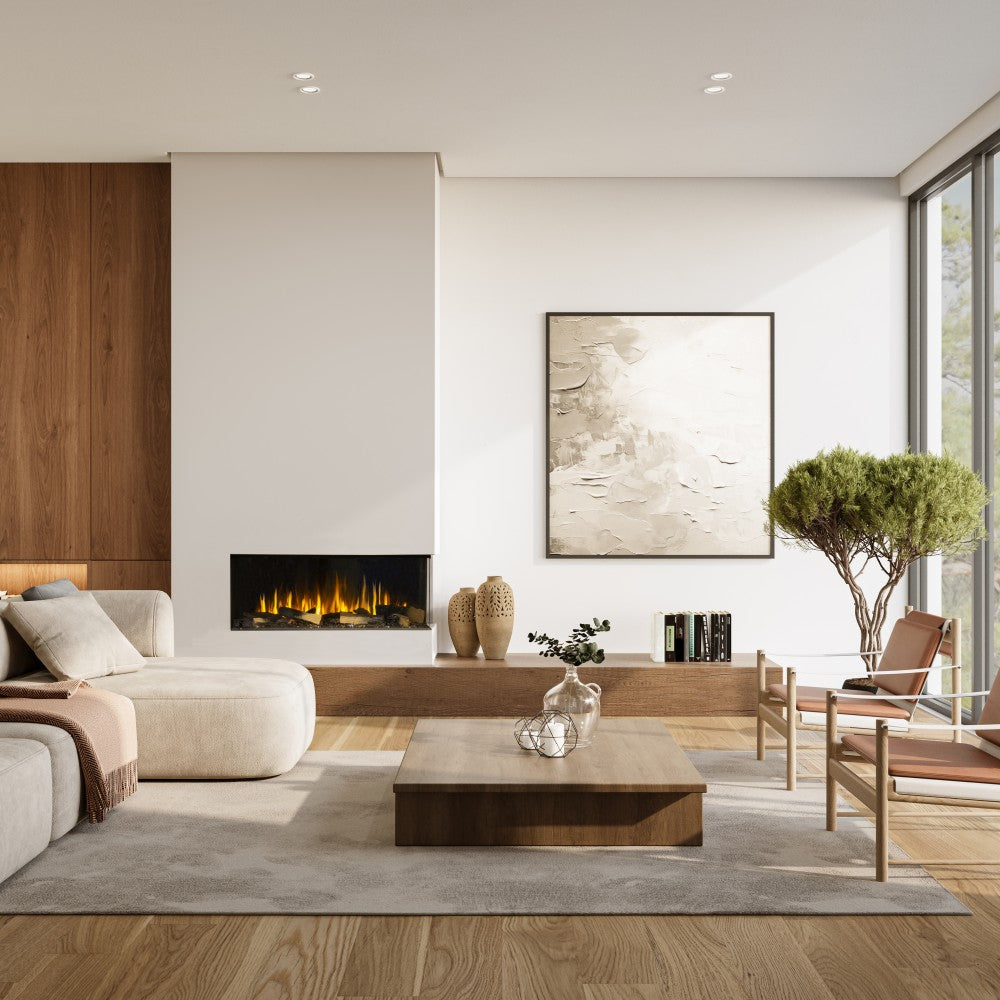 Sustainable Hearth Signal 3-Sided Linear Electric Fireplace