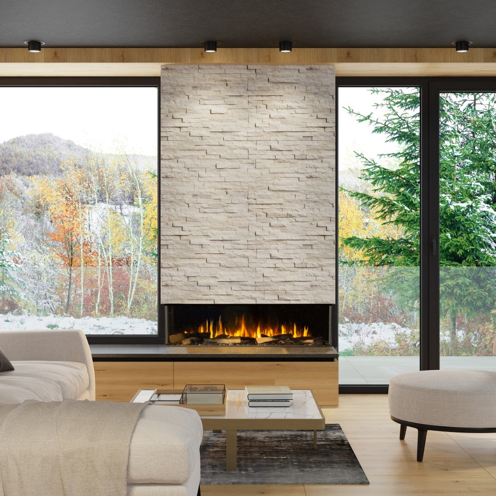 Sustainable Hearth Signal 3-Sided Linear Electric Fireplace