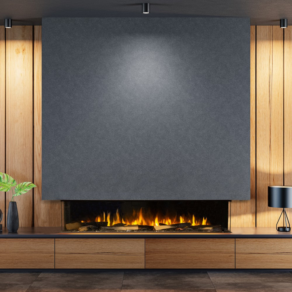 Sustainable Hearth Signal 3-Sided Linear Electric Fireplace