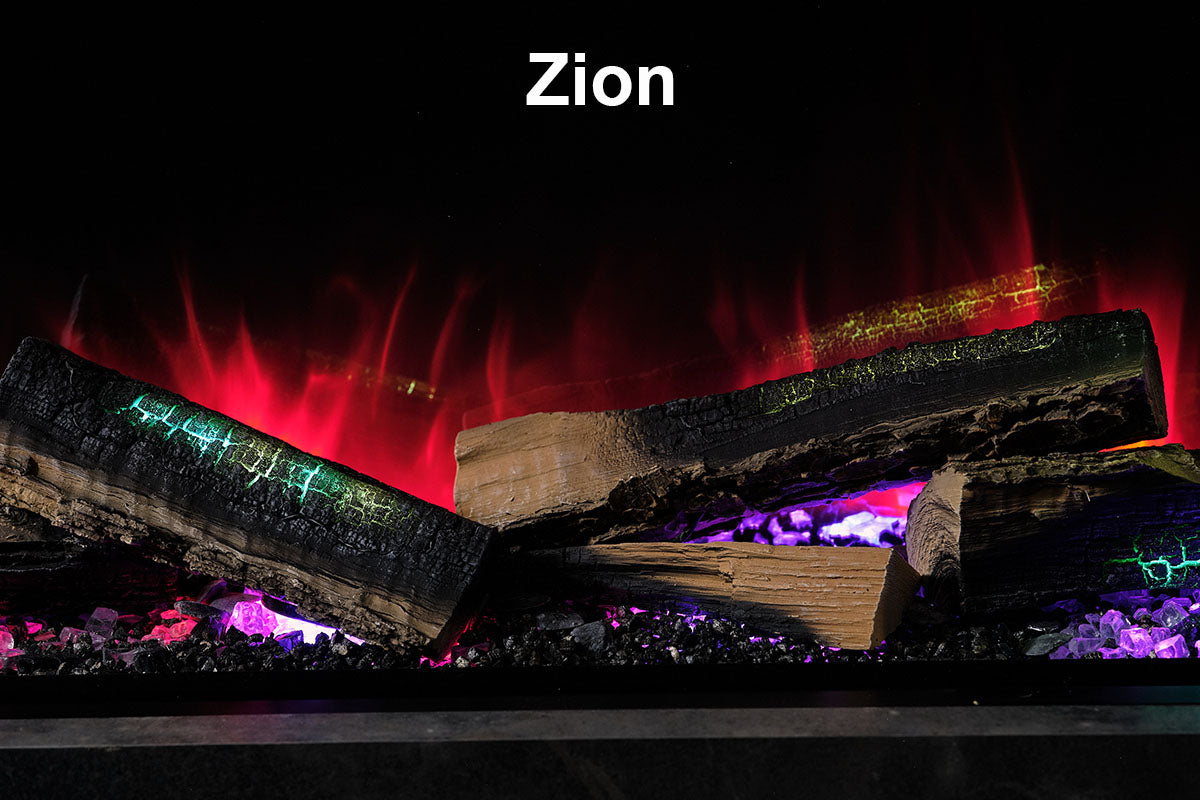 Flamerite e-FX 72 Linear Multi-Side View Built-In Electric Fireplace (e-FX 1800)