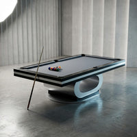 White Billiards Sierra Modern Pool Table — Studio Shot