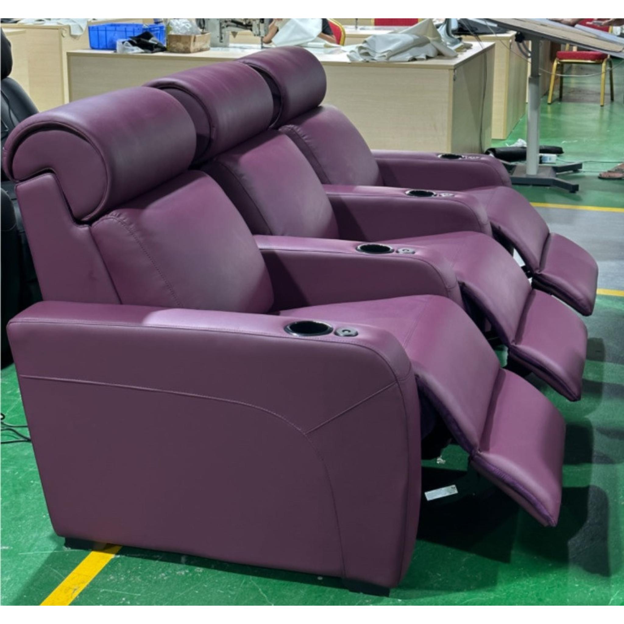 Linsen Seating LS-804 Leather Recliner Theater Seating –  (VIP Cinema Series)