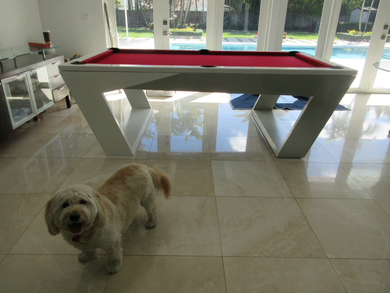 White Billiards Valenti Billiards Table