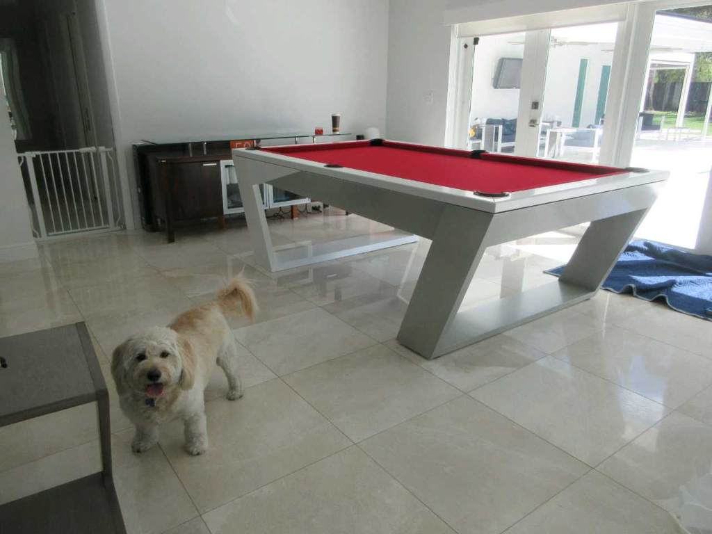 White Billiards Valenti Billiards Table