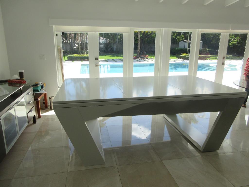 White Billiards Valenti Billiards Table