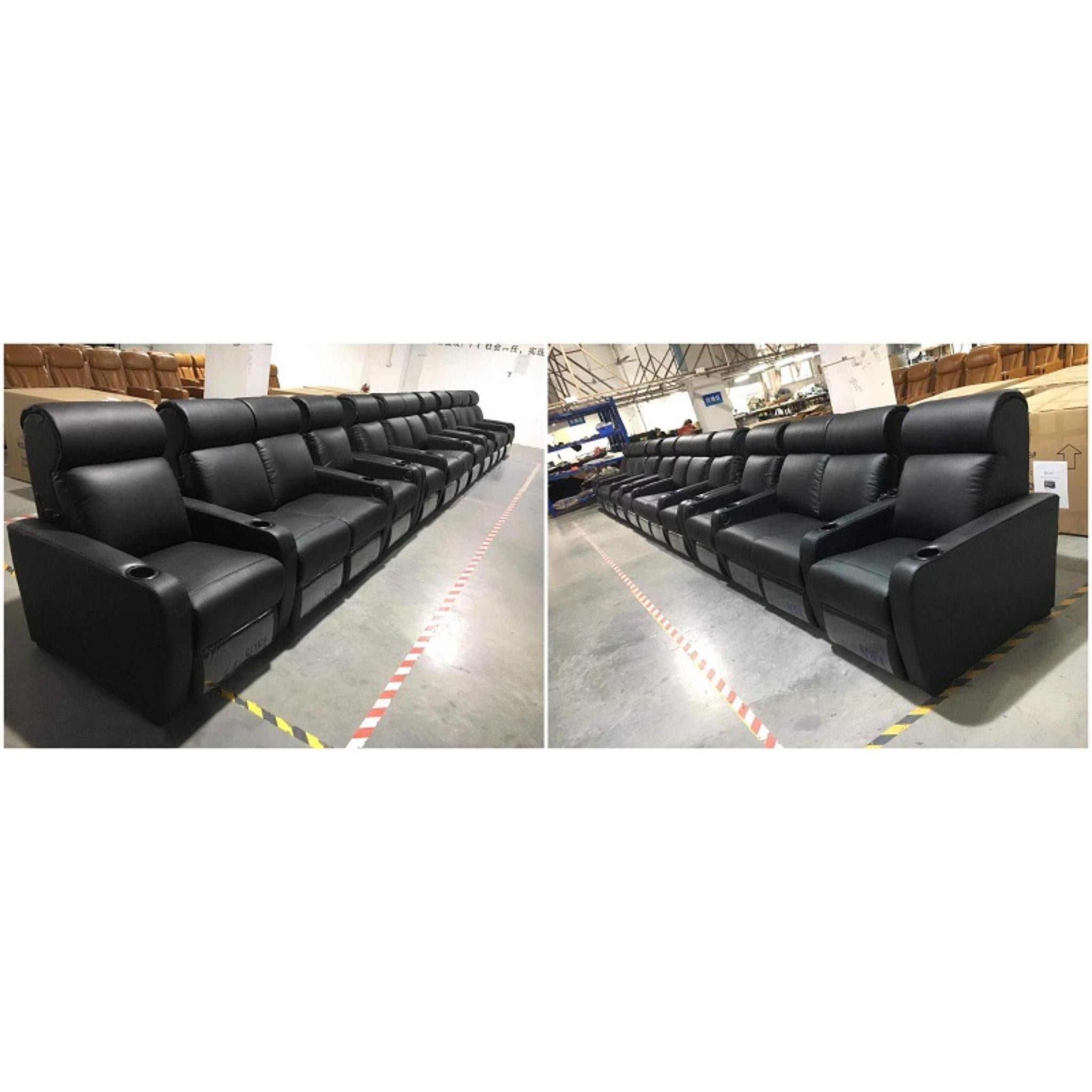 Linsen Seating LS-804 Leather Recliner Theater Seating –  (VIP Cinema Series)