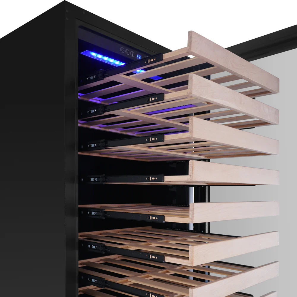 KingsBottle 47″ Upright Dual-Zone Wine & Beverage Refrigerator